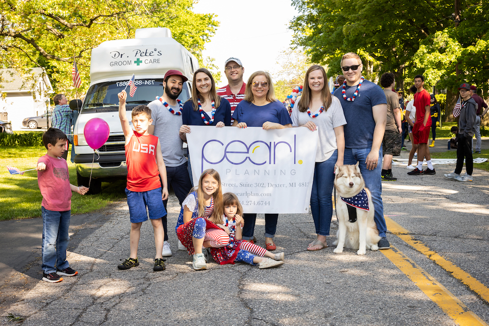 Financial planners and team at Pearl Planning have been a part of the annual Dexter parade for several years.