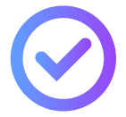 check mark in a circle