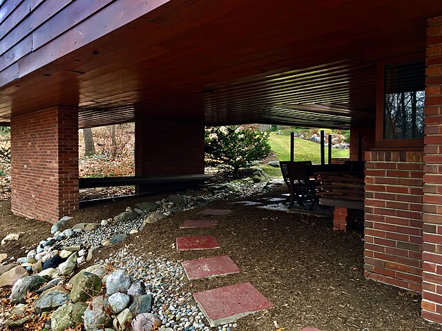Frank Lloyd Wright's Gregor Affleck house in Bloomfield Hills, MI.